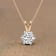 1 Ct 14K Gold IGI Certified Lab Grown Round Shape 6 Prong Diamond
Pendant Necklace Friendly Diamonds