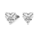 6 Ct 14K White Gold IGI Certified Heart Shape Lab Grown Diamond Stud
Earrings Friendly Diamonds
