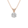 1.5 Ct 14K Rose Gold IGI Certified Lab Grown Round Shape 3 Prong Diamond
Necklace Friendly Diamonds