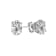1 Ct 18K White Gold IGI Certified Oval Shape Lab Grown Diamond Stud
Earrings Friendly Diamonds