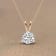 1 Ct 14K Gold IGI Certified Lab Grown Round Shape 3 Prong Diamond
Pendant Necklace Friendly Diamonds