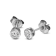 0.50 Ct 14K White Gold IGI Certified Lab Grown Bezel Solitaire Stud
Earrings Friendly Diamonds