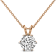 1 Ct 14K Gold IGI Certified Lab Grown Round Shape 6 Prong Diamond
Pendant Necklace Friendly Diamonds