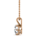 2 Ct 14K Rose Gold IGI Certified Lab Grown Round Shape 6 Prong Diamond
Necklace Friendly Diamonds
