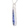 14KW 0.79ct Sapphire and Diamond Pendant With Chain