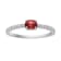 14K White Gold 0.43ct Ruby and Diamond Ring
