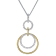 14KW 0.60ct Diamond Pendant With Chain
