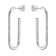14K White Gold 0.49ct Diamond Hoop Earrings