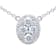 14KW 0.67ct Diamond Pendant With Chain