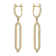 14K Yellow Gold 0.54ct Diamond Earrings