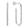 14K White Gold 0.49ct Diamond Hoop Earrings