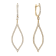 14K Yellow Gold 0.77ct Diamond Earrings