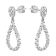 14K White Gold 1.53ct Diamond Earrings