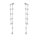 14K White Gold 0.86ct Diamond Earrings