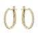 14K Yellow Gold 0.31ct Diamond Hoop Earrings