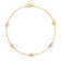 14K Yellow Gold 0.75ctw Diamond Bezel Bracelet