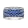 14K White Gold 4.79ct Sapphire and Diamond Ring