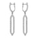 14K White Gold 0.54ct Diamond Earrings
