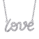 14KW 0.16ct Diamond Pendant With Chain