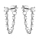 14K White Gold 0.64ct Diamond Earrings