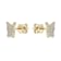14K Yellow Gold 0.38ct Diamond Earrings