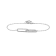 14K White Gold 0.41ctw Diamond Paperclip Bracelet