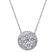 14KW 1.08ct Diamond Pendant With Chain