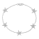 14K White Gold 0.78ctw Diamond Stars Bracelet