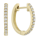 14K Yellow Gold 0.26ct Diamond Hoop Earrings