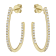 14K Yellow Gold 0.62ct Diamond Hoop Earrings