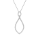 14KW 0.93ct Diamond Pendant With Chain