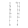 14K White Gold 0.86ct Diamond Earrings