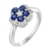 14K White Gold 0.94ct Sapphire and DiamondRing