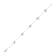 14K White Gold 0.78ctw Diamond Stars Bracelet
