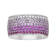 14K White Gold 4.79ct Pink Sapphire and Diamond Ring