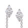14K White Gold 0.14ct Diamond Earrings