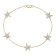 14K Yellow Gold 0.78ctw Diamond Stars Bracelet