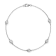 14K White Gold 0.75ctw Diamond Bezel Bracelet