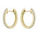 14K Yellow Gold 0.26ct Diamond Hoop Earrings