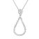 14KW 1.21ct Diamond Pendant With Chain