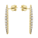 14K Yellow Gold 0.52ct Diamond Earrings