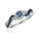Le Vian Cornflower Ceylon Sapphire and Vanilla Diamond 14k White Gold Ring