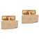 Dunhill Waves Gold Sterling Silver And 18K Gold Plated Cufflinks