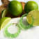 Bamboo Lucite Hoops in Lime