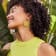 Bamboo Lucite Hoops in Lime