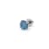 IGI Certified 2.00 Ct. T.W. Blue Lab-Grown Diamond Stud 14K White Gold Earrings