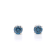 IGI Certified 1.50 Ct. T.W. Blue Lab-Grown Diamond Stud 14K White Gold Earrings