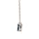 1/3 Ct. Blue Lab Grown Diamond Solitaire 14K White Gold Necklace