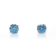 IGI Certified 2.00 Ct. T.W. Blue Lab-Grown Diamond Stud 14K White Gold Earrings
