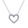 1/4 Ct. T.W. Lab-Grown Diamond 14K White Gold Heart Pendant